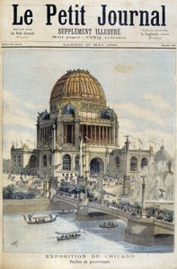 Vista da Exposição de Chicago: O Palácio do Governo - no "The Petity Journal". de Unknown artist