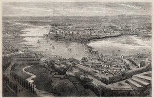 Vista da cidade de Mântua (Mantova, Mântua) no século XIX de Unknown artist