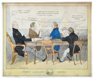 Vires Acquirit Eundo (Nós ganhamos força à medida que avançamos), c.1835 (litografia colorida à mão sobre papel) de Unknown artist