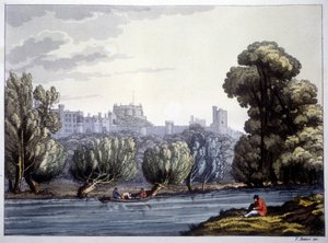 Castelo de Windsor no Tamisa. de Unknown artist