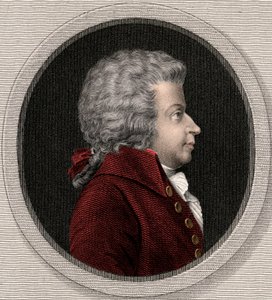 Wolfgang Amadeus Mozart 1756-1791 - gravura - século XIX de Unknown artist
