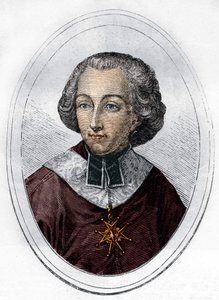 Retrato Etienne de Loménie de Brienne (1727-1794), prelado e político francês. Gravura de 1866. de Unknown artist