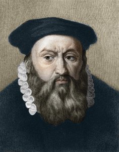retrato de Jean Calvin (1509-1564), reformador religioso e escritor francês. de Unknown artist