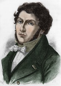 Retrato de Jean François (Jean-Francois) Champollion chamado Champollion o Jovem Egiptólogo Francês (1790 a 1832). de Unknown artist