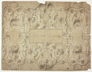 Design para uma decoração de teto de Unknown Italian
