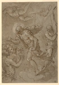 Desenho, Cristo no Limbo, 1625-1628