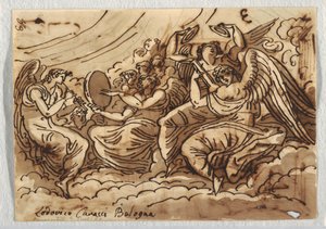Desenho, Concerto dos Anjos, 1813-18 de Unknown artistUnknown artist