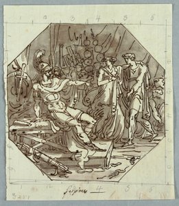 Desenho, Continência de Scipio, 1811