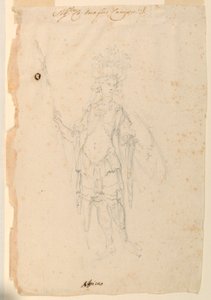Desenho, Desenho de figurinos: África para um Ballet, ca. 1720