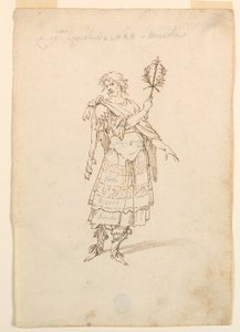 Desenho, Desenho de Figurinos: Valor e Música para um Ballet, ca. 1720 de Unknown artistUnknown artist