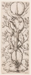 Gravura, Ornamentos ou Grotescos (Ornamento Grotesco), ca. 1653 de Unknown artistUnknown artist