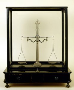 escala da farmácia do século XIX. de Unknown artist