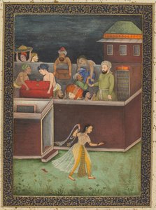 Uma casa assaltada à noite de Unknown artist