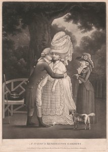 Uma Cena nos Jardins de Kensington de Unknown artist