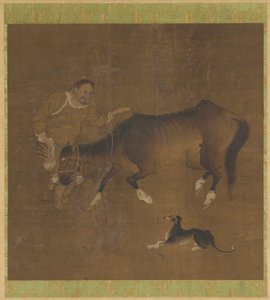 Um tártaro, um cavalo emaciado e um cachorro de Unknown artist