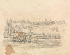 Uma vista de Lausanne de Ouchy de Unknown artist