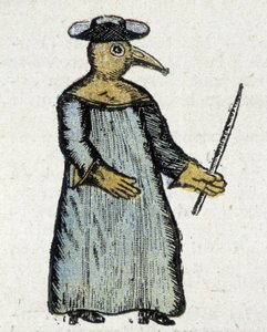 Vestido de médico em tempos de peste de Unknown artist