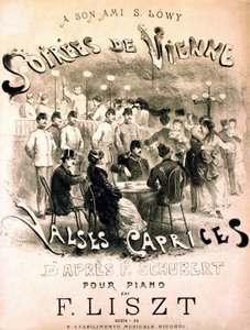 Cartaz das noites de Viena. Caprichos de valsas depois de F. Schubert. de Unknown artist