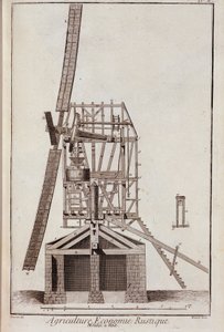 Economia agrícola rústica: moulin a vent - in "Encyclopedie" de Diderot et d