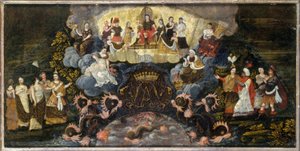 Alegoria no casamento do Delfim com Marie-Anne da Baviera, 7 de março de Unknown artist