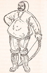 Um esquimó - a partir de um desenho a aguarela de John White de Unknown artist
