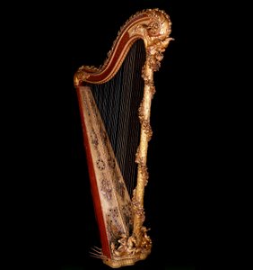 Arte França: Harpa da Rainha de França Maria Antonieta (1755-1793) de Unknown artist