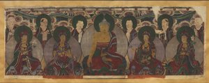 Assembléia de divindades budistas de Unknown artist