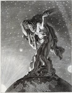 Atlas a apoiar o céu. de Unknown artist