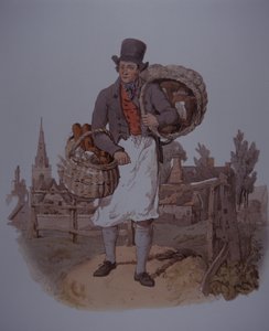 Padeiro entregando pão, início do século XIX (cor litho) de Unknown artist