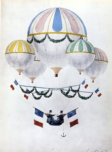 Balloon flotilla de Eugène Godard (1827 - 1890). de Unknown artist