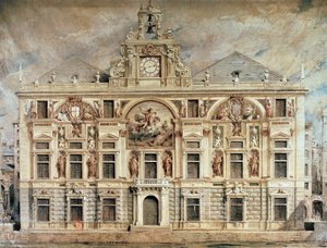 Banco de San Giorgio em Génova, Itália de Unknown artist