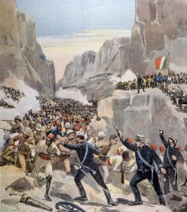 Batalha de Abba Karima (Adoua, Etiópia) entre a Etiópia e a Itália de Unknown artist