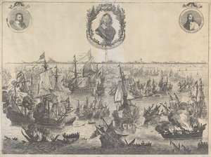 Batalha de Scheveningen, 31 de Julho de 1653 de Unknown artist