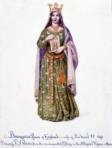 Berengaria de Navarra esposa de Richard I de Inglaterra - Berangere de Navarra - Berengere, Rainha de Inglaterra, esposa de Richard I 1191 de Unknown artist