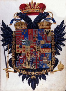 Blazon do Império Austro-Húngaro (Áustria, Hungria). Século XIX de Unknown artist