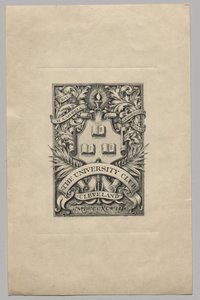 Bookplate: The University Club, Cleveland de Unknown artist
