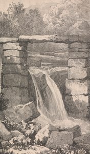 Ponte sobre Cascata de Unknown artist