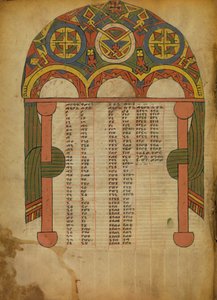 Página da tabela da Canon de Unknown artist