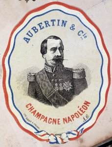 Champagne Napoleon - Aubertin & Cie. (retrato de Napoleão III) de Unknown artist