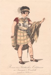 Personagens de uma produção alemã de Macbeth (uma de seis gravuras) de Unknown artist
