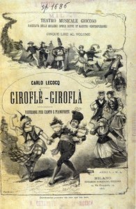 Charles Lecocq "Giroflè - Girofla". Capa do placar. de Unknown artist