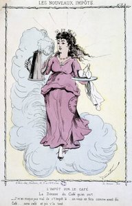 Imposto sobre o café - desenho de Unknown artist