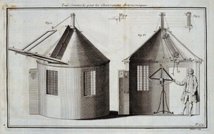 Visita conveniente para observações astronómicas - em "Encyclopedie" de Diderot e d