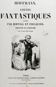 O conselheiro Krespel (Rat Krespel), capa de "Les contestiques fantastiques" de Ernst Theodor Amadeus Hoffmann de Unknown artist