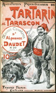 Capa de "Prodigious Adventures of Tartarin de Tarascon", de Daudet. de Unknown artist