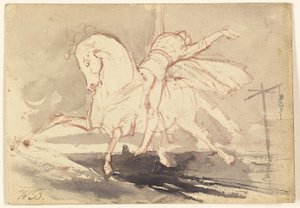 Morte num cavalo branco de Unknown artist