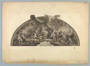 Decorações de Lebrun e Mignard no Palácio de Versalhes de Unknown artist