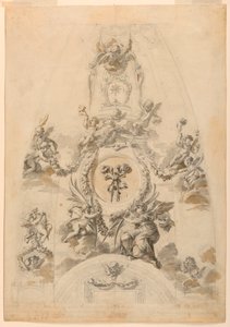 Design para cúpula pintada de Unknown artist