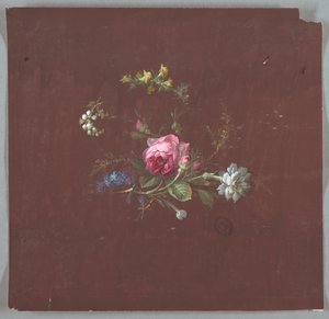 Design para papel de parede e têxteis: flores de Unknown artist