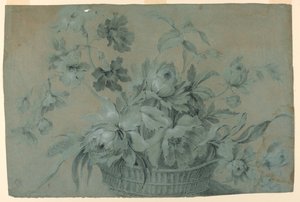 Design para um motivo de cesta de flores de Unknown artist